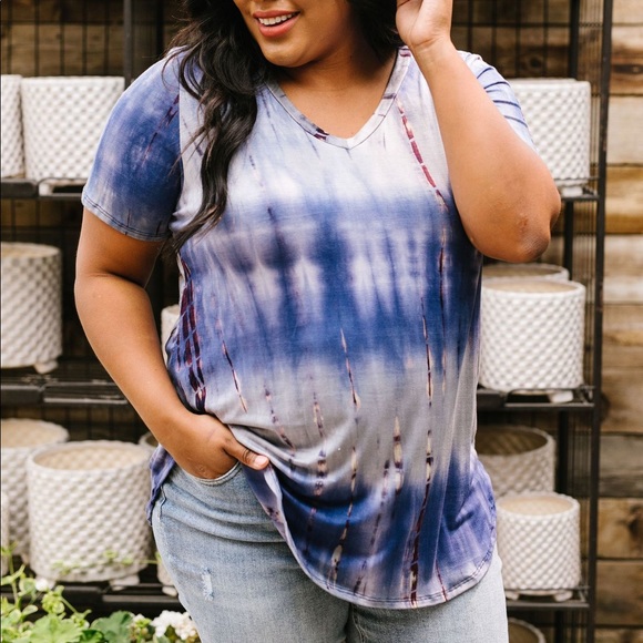 Bamboo Blues Tie Dye Top - Picture 7 of 12